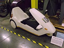 Sinclair C5 Museum Collections Centre - 25 Dollman Street - Garage - Sinclair C5 Tricycle (7279692598).jpg