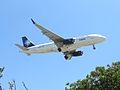 A Volaris A320 about to land at Los Angeles