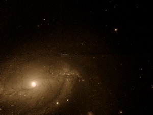 Image of the galaxy center of NGC 3084 using the Hubble Space Telescope