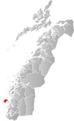 Localizarea municipiului din provincia Nordland