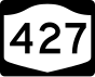 Marcador de la ruta 427 del estado de Nueva York