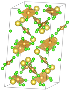 Kristallstruktur von Natriumtetrachloroaurat(III)