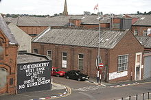 No Surrender mural outside city wall, taken in 2004