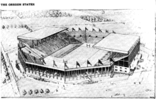 Architectural rendering of the proposed Parker Stadium, 1950 OSU Parker Stadium.png