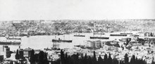 The Ottoman ironclad fleet in the Golden Horn Ottoman fleet in Constantinople NH 93934.tiff