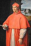 ラファエロ・サンティ『アレッサンドロ・ファルネーゼ枢機卿の肖像』1509年頃