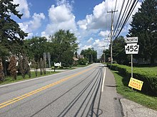 PA 452 northbound past US 1 in Middletown Township PA 452 NB shield past US 1 intersection.jpeg