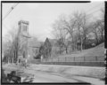 Thumbnail for File:PERSPECTIVE VIEW OF CHURCH, BELFRY ON LEFT (AS RE-SITED IN 1859) AND MARY WARREN FREE INSTITUTE ON RIGHT (BUILT IN 1863) - Church of the Holy Cross, Eighth and Grand Streets, Troy HABS NY,42-TROY,10-1.tif