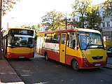 Autobusy marki Jelcz i Autosan-Mercedes na liniach 8 i 2 komunikacji miejskiej Grodziska Mazowieckiego