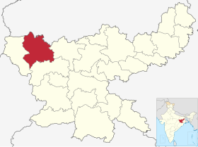 Placering af Palamu District