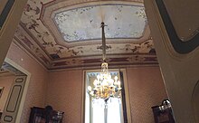I soffitti affrescati in stile eclettico del Palazzo Testasecca di Caltanissetta