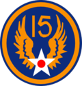 15th USAAF patch