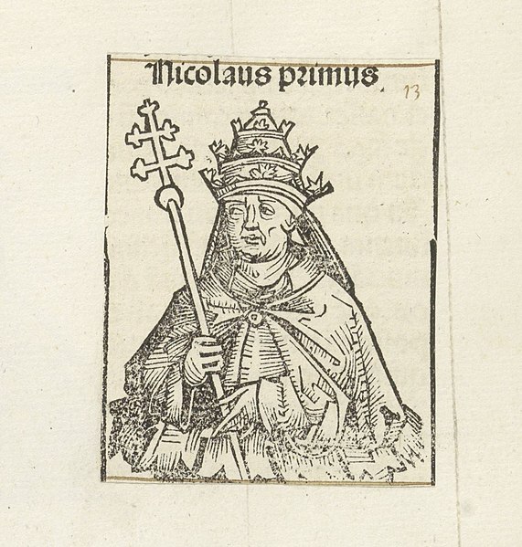 File:Paus Nicolaas I Nicolaus primus (titel op object) Liber Chronicarum (serietitel), RP-P-2016-49-57-3.jpg