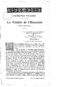 Edmond Picard, La Veillée de l’huissier, 1887-1888    