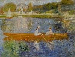 Pierre-Auguste Renoir, Chèo thuyền trên sông Seine (La Yole), k. 1879