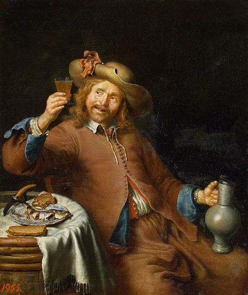 File:Pieter Cornelisz. van Slingelandt - Breakfast of a Young Man - WGA21471.jpg