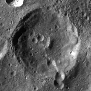 <span class="mw-page-title-main">Pizzetti (crater)</span> Crater on the Moon