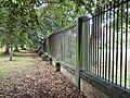 Railings enclosing playing field at Bootham Park Hospital (NW side). 1857. Grade II listed.