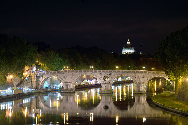 Ponte Sisto, the first bridge built at Rome since the Roman Empire