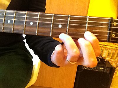 Power chord con fondamentale sulla 2a corda chitarra - root on 2nd string guitar