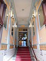 Praha - Vinohrady, Legerova 54, Hotel Raffaello, vstupní chodba a schodiště