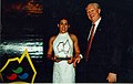 Priya Cooper and unidentified person at the 1996 Australian Paralympian of the Year Awards.