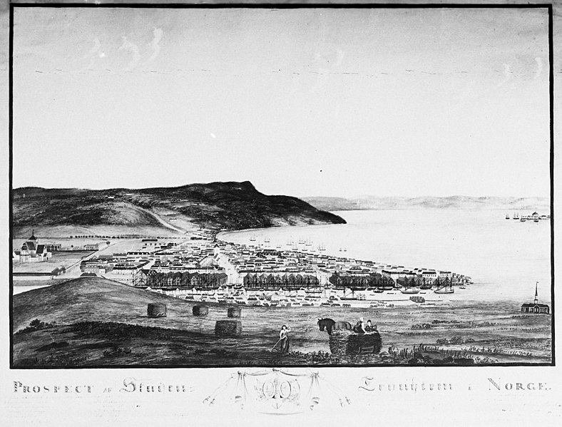 File:Prospect af Staden Trunhiem i Norge (ca. 1820).jpg