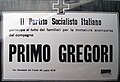 manifesto commemorativo Partito Socialista Italiano