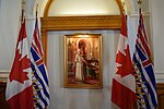 Queen's portrait at BC Legislative Buildings