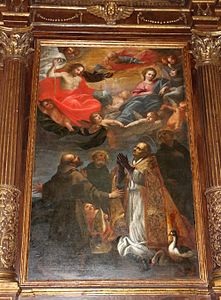 Raffaello vanni, san cerbone et d'autres saints invoquent jésus et la madone, 02.JPG