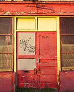 Red doors, Bangor - geograph.org.uk - 1827492.jpg