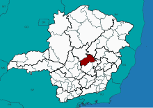 The Immediate Geographic Region of Sete Lagoas, in the state of Minas Gerais, Brazil. Regiao imediata de Sete Lagoas, Minas Gerais.svg