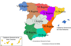 Regiones Militares Españolas-1960-nuevo.svg
