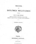 Миниатюра для Файл:Renier - Recueil de diplômes militaires.djvu