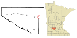 Location of Buffalo Lake, Minnesota