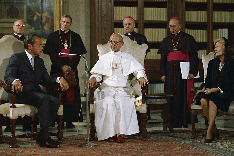 File:Richard Nixon meeting with Pope Paul VI during a visit to the Vatican.jpg