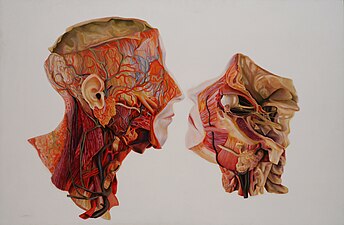 Kiss, 2008, oil on wood, 80x120cm