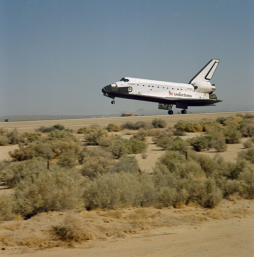 STS-59 lands at Edwards AFB in California.