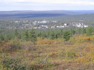 Saariselkä: Gebirgskamm in Finnland