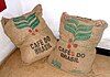 Two large bags of coffee with the text "CAFÉ DO BRASIL"