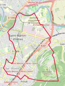 Poziția localității Saint-Martin-d'Hères