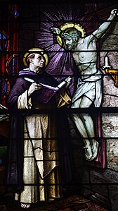 "Saint_Patrick_Church_(Columbus,_Ohio)_-_stained_glass,_St._Thomas_Aquinas,_detail.jpg" by User:Nheyob