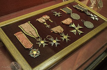 A part of the collection of historic medals