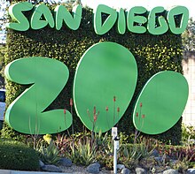 The San Diego Zoo established the first "frozen zoo" program in 1972. San Diego Zoo Street Sign.jpg