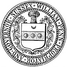 1683 Seal of Sussex County