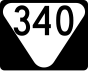 State Route 340 маркер