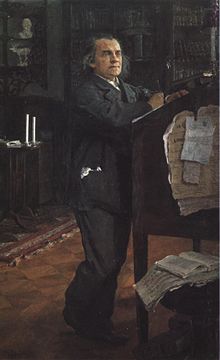 Портрет Александра Николаевича Серова, выполненный сыном, Валентином Серовым