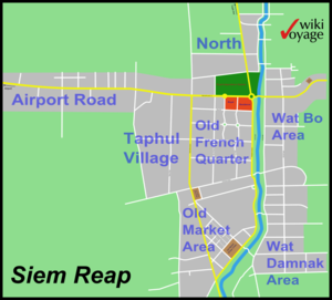 Die Stadtteile von Siem Reap