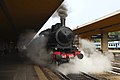 Steam locomotive departing Siena