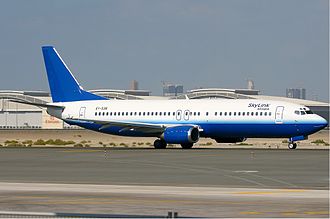 A SkyLink Arabia Boeing 737-400. SkyLink Arabia Boeing 737-400.jpg